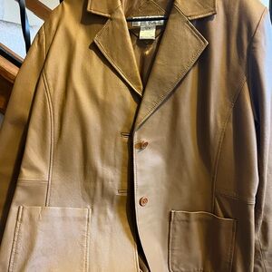 Women’s Leather Tan Jacket